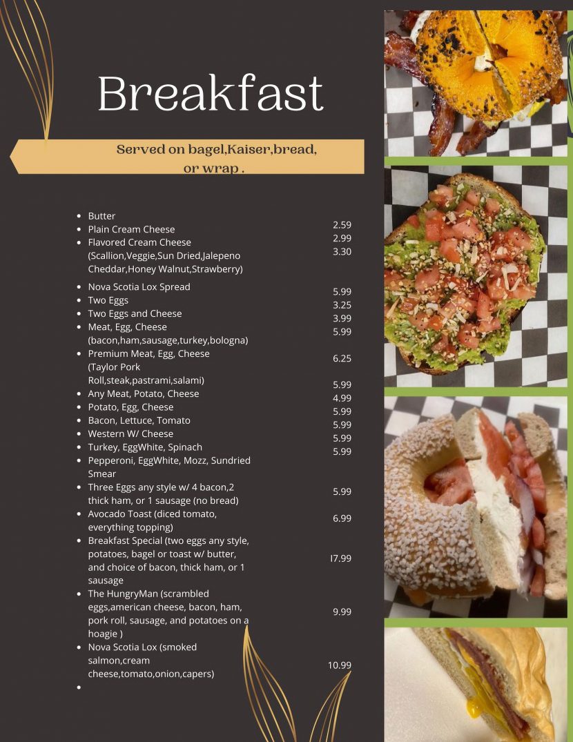 Menu Bagels & Beyond