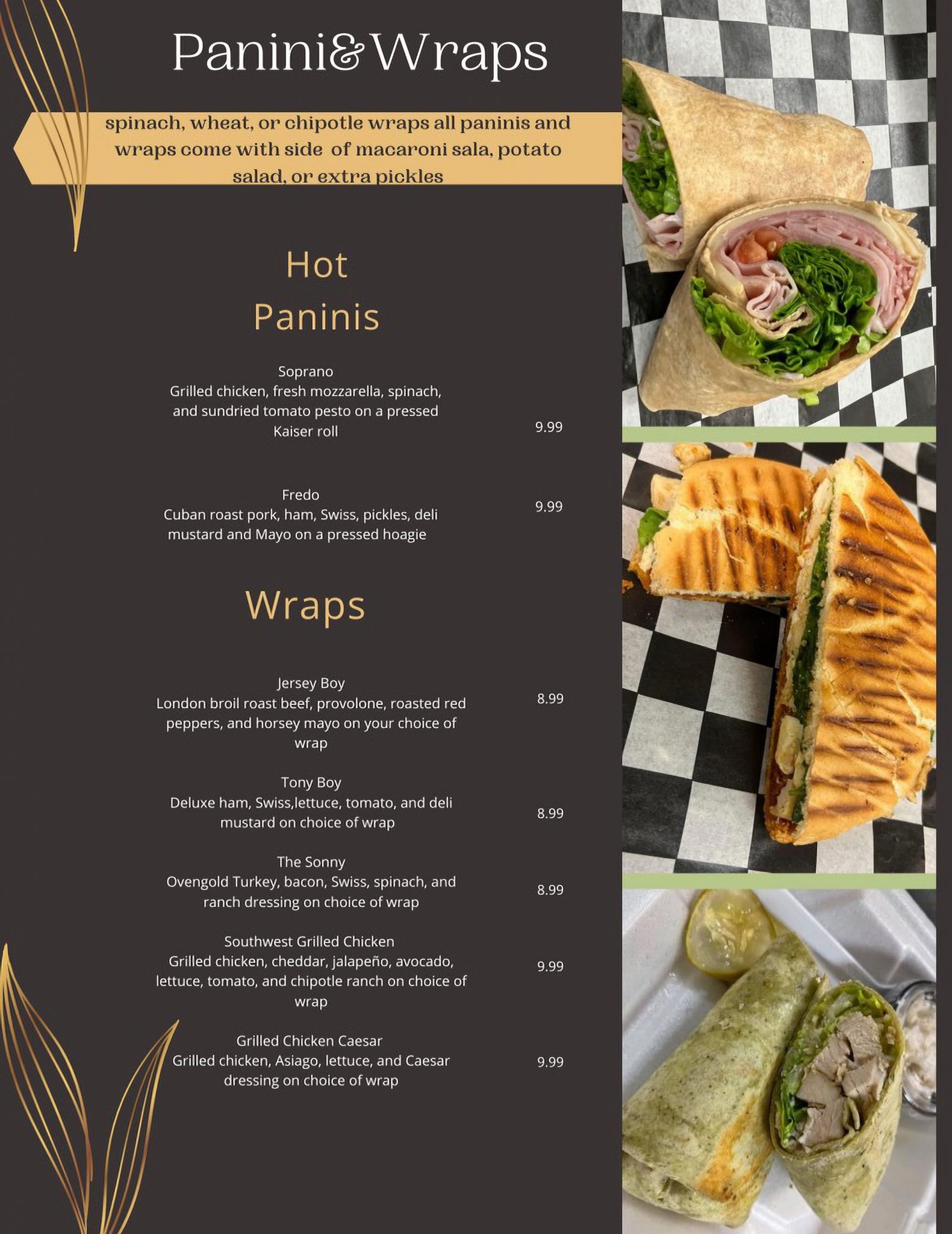 Menu Bagels & Beyond